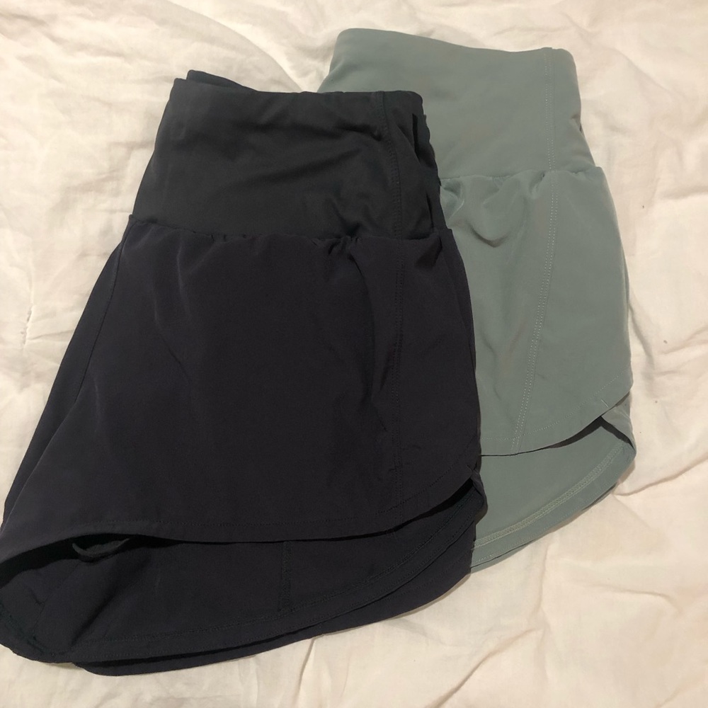 High waisted running shorts